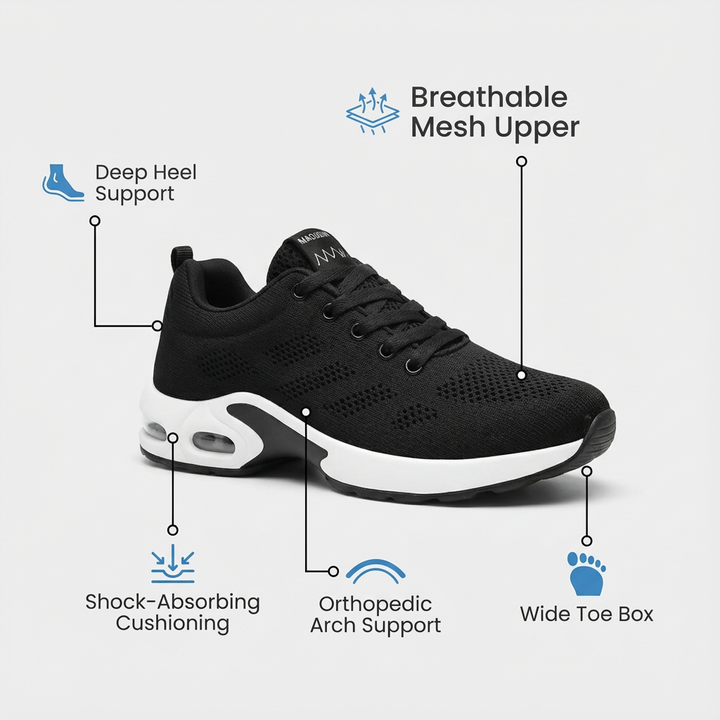 Orthora Pro – 12-Hour Comfort Shoes for Heel &amp; Plantar Fasciitis Relief (Unisex) (BOGO)