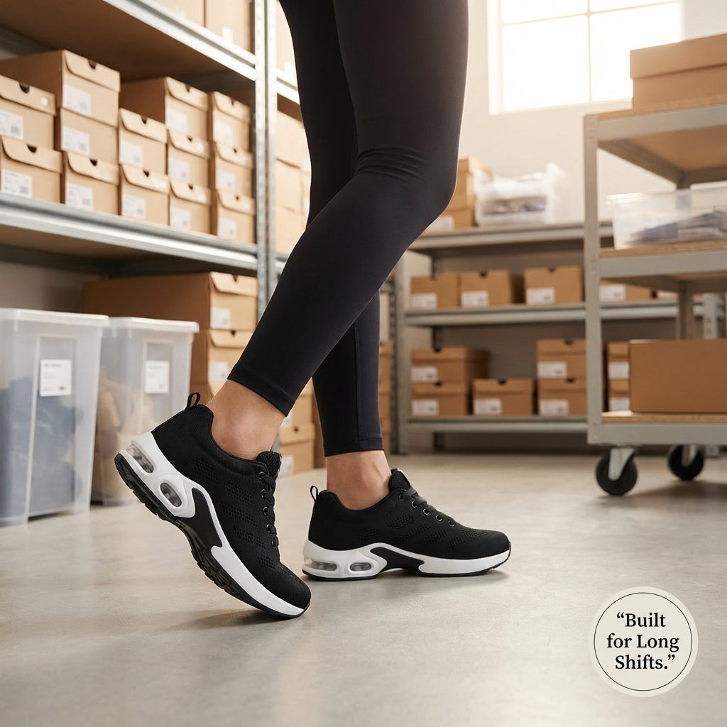 Orthora Pro – 12-Hour Shift Shoes for Heel &amp; Plantar Fasciitis Relief (Unisex)