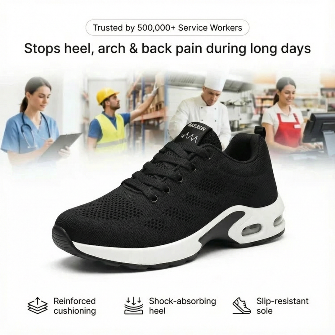 Orthora Pro – 12-Hour Shift Shoes for Heel &amp; Plantar Fasciitis Relief (Unisex)