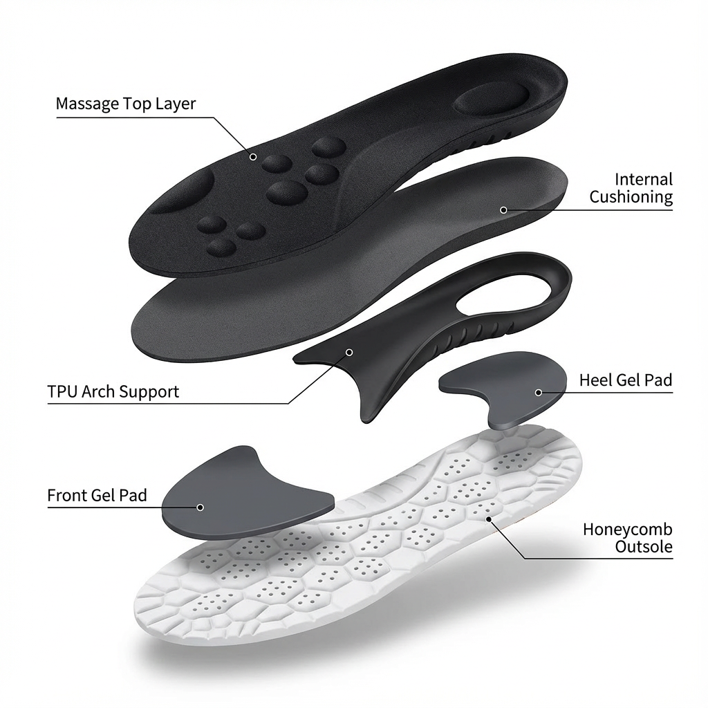 Pain Relief Insoles for Foot, Knee &amp; Back Pain