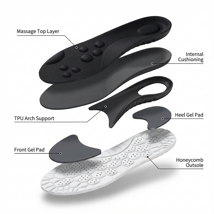 Pain Relief Insoles for Foot, Knee &amp; Back Pain