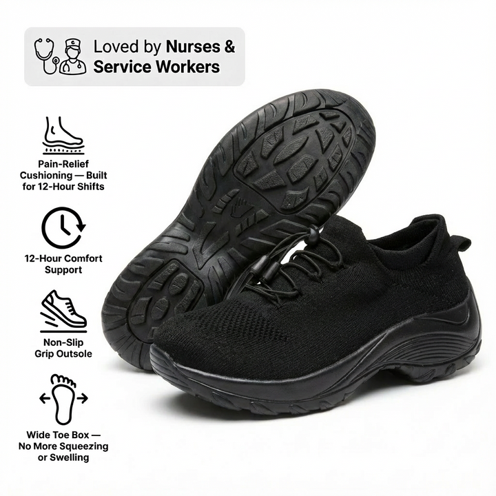 ShiftPro – 12-Hour Comfort Shoes for Heel &amp; Plantar Fasciitis Relief (BOGO)
