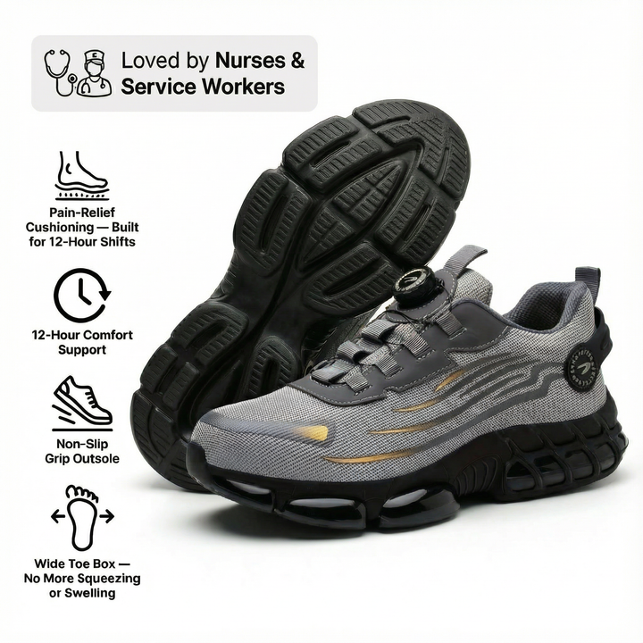 Healthy &amp; Protective Steel Toe Trainers