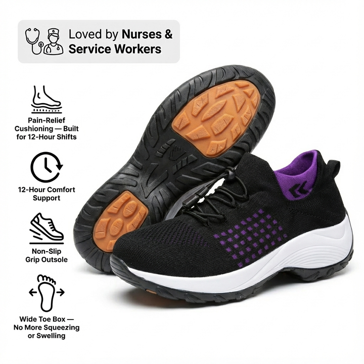 ShiftPro – 12-Hour Comfort Shoes for Heel &amp; Plantar Fasciitis Relief (BOGO)