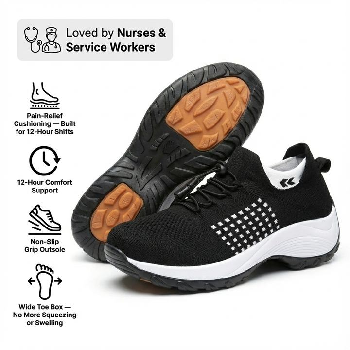 ShiftPro – 12-Hour Comfort Shoes for Heel &amp; Plantar Fasciitis Relief (BOGO)
