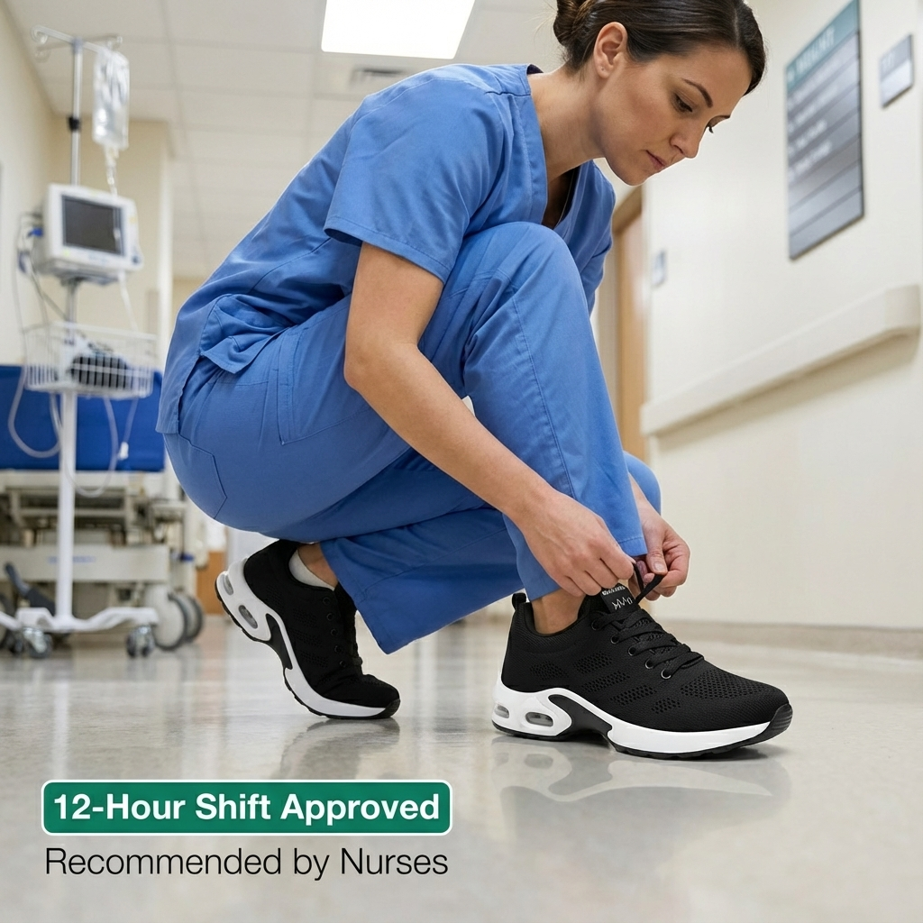 Orthora Pro – 12-Hour Shift Shoes for Heel &amp; Plantar Fasciitis Relief (Unisex)